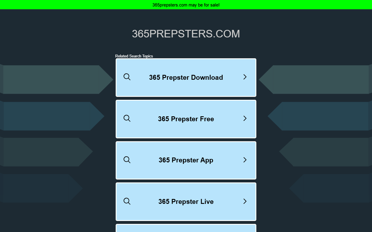 365prepsters.com screenshot