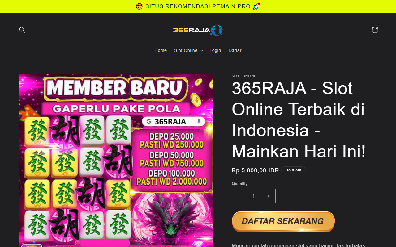 365rajaakses.com screenshot
