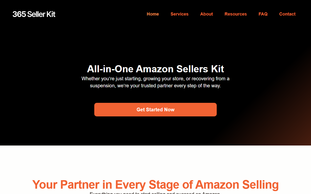 365sellerkit.com screenshot