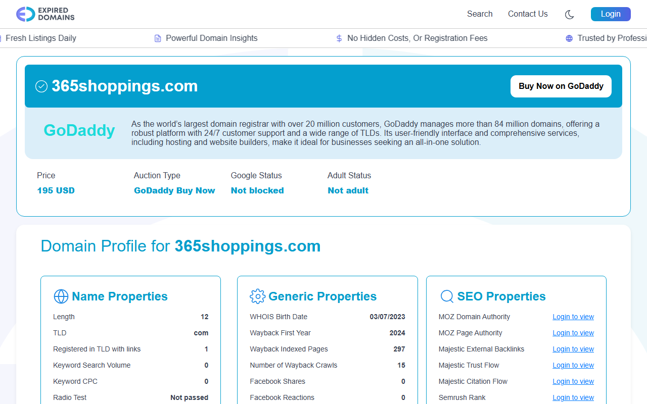 365shoppings.com screenshot