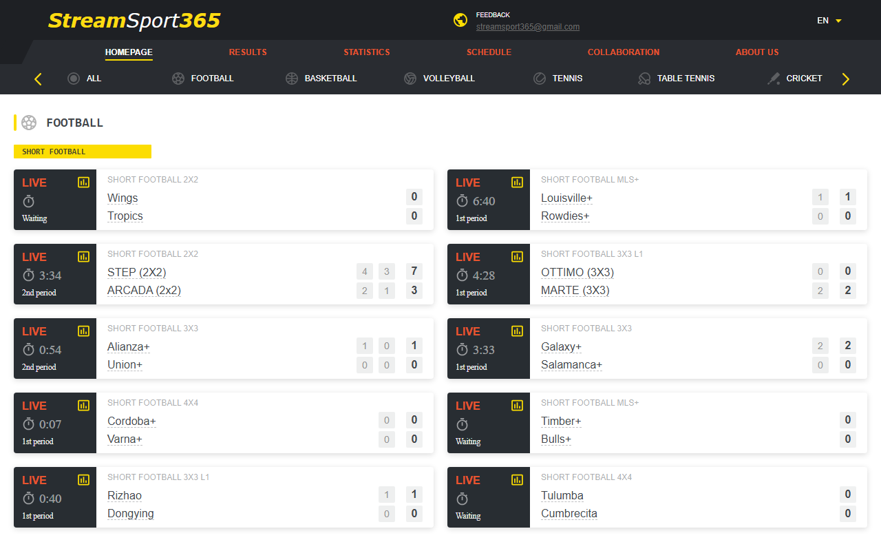365sportstream.com screenshot
