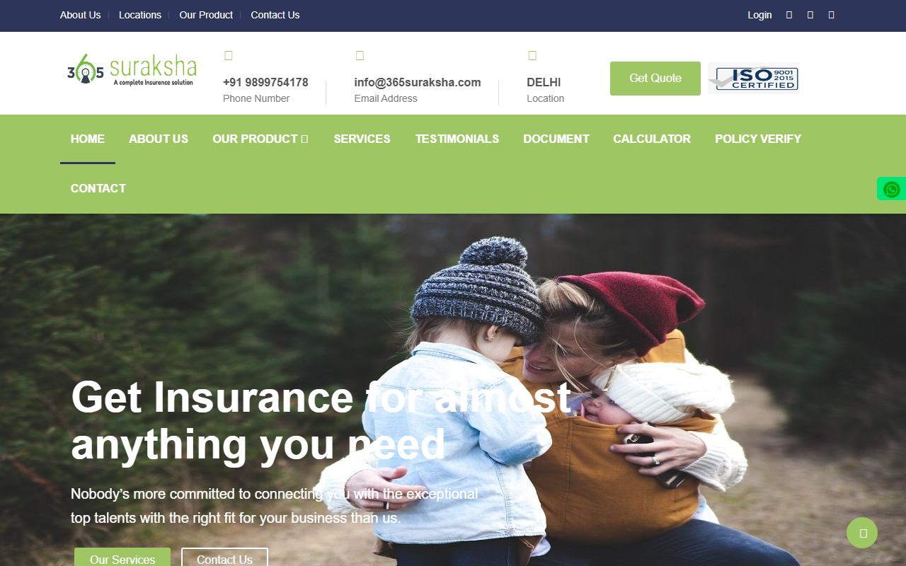 365suraksha.com screenshot