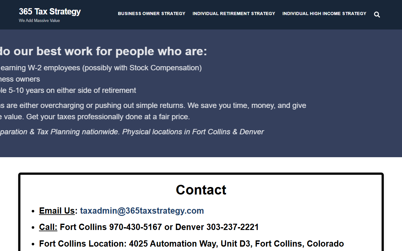 365taxstrategy.com screenshot