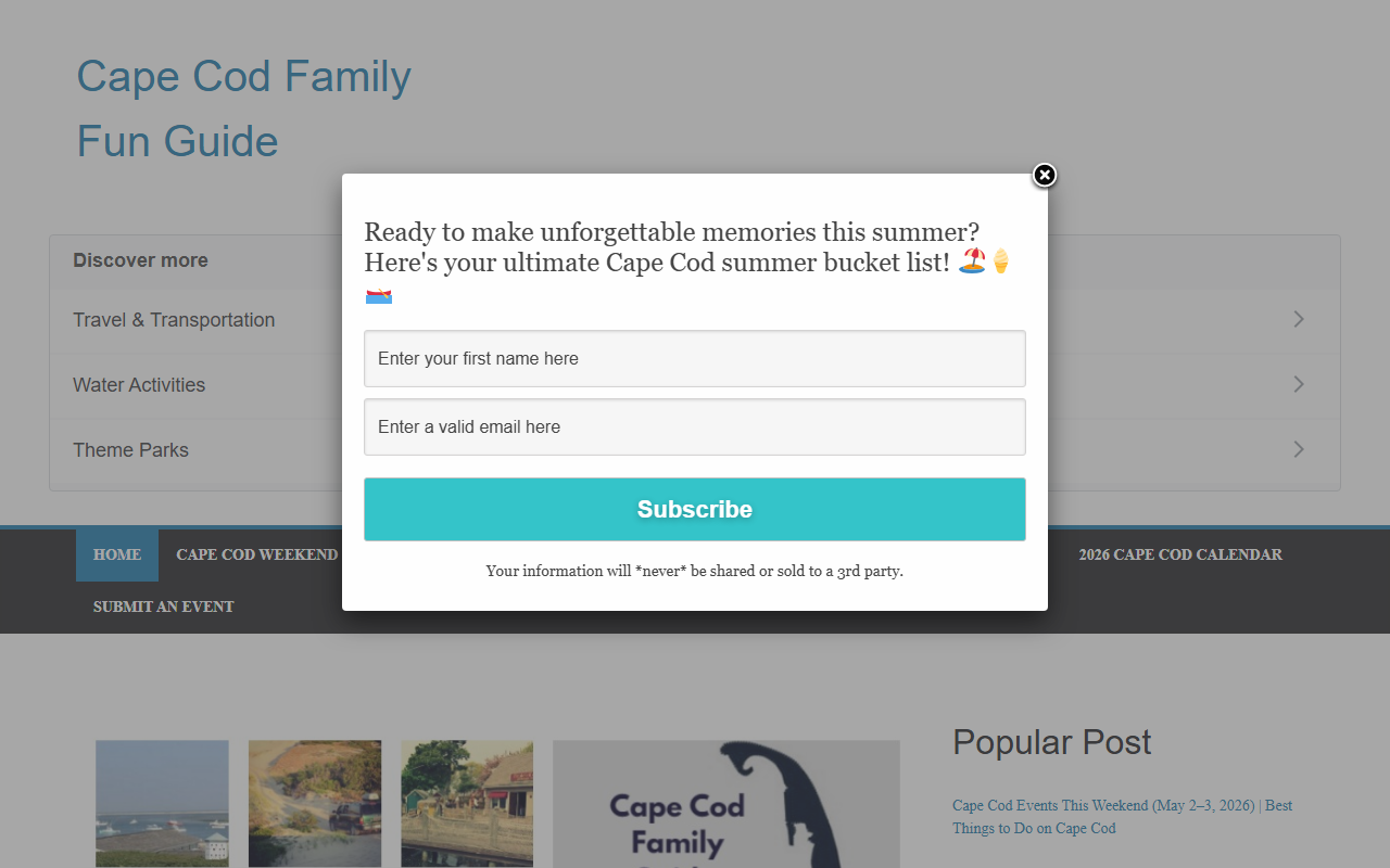 365thingscapecod.com screenshot