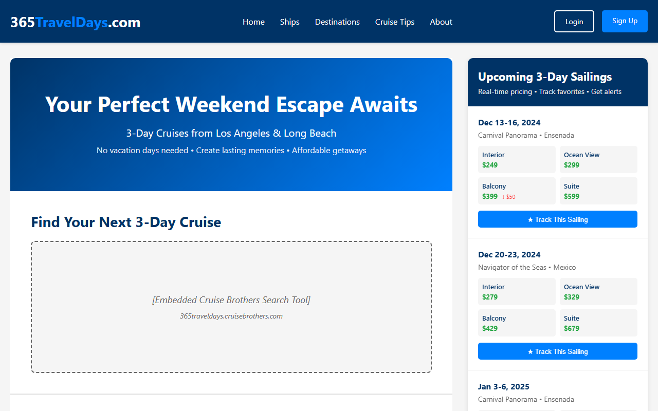 365traveldays.com screenshot