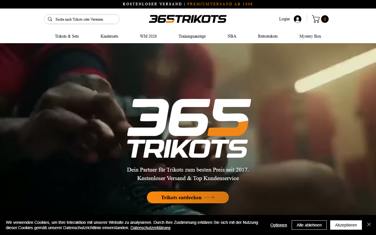 365trikots.com screenshot