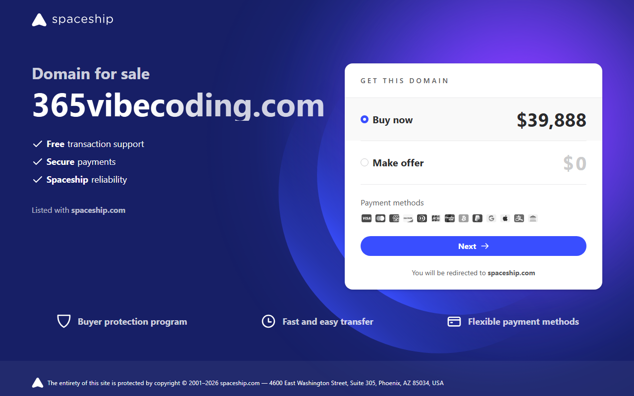 365vibecoding.com screenshot