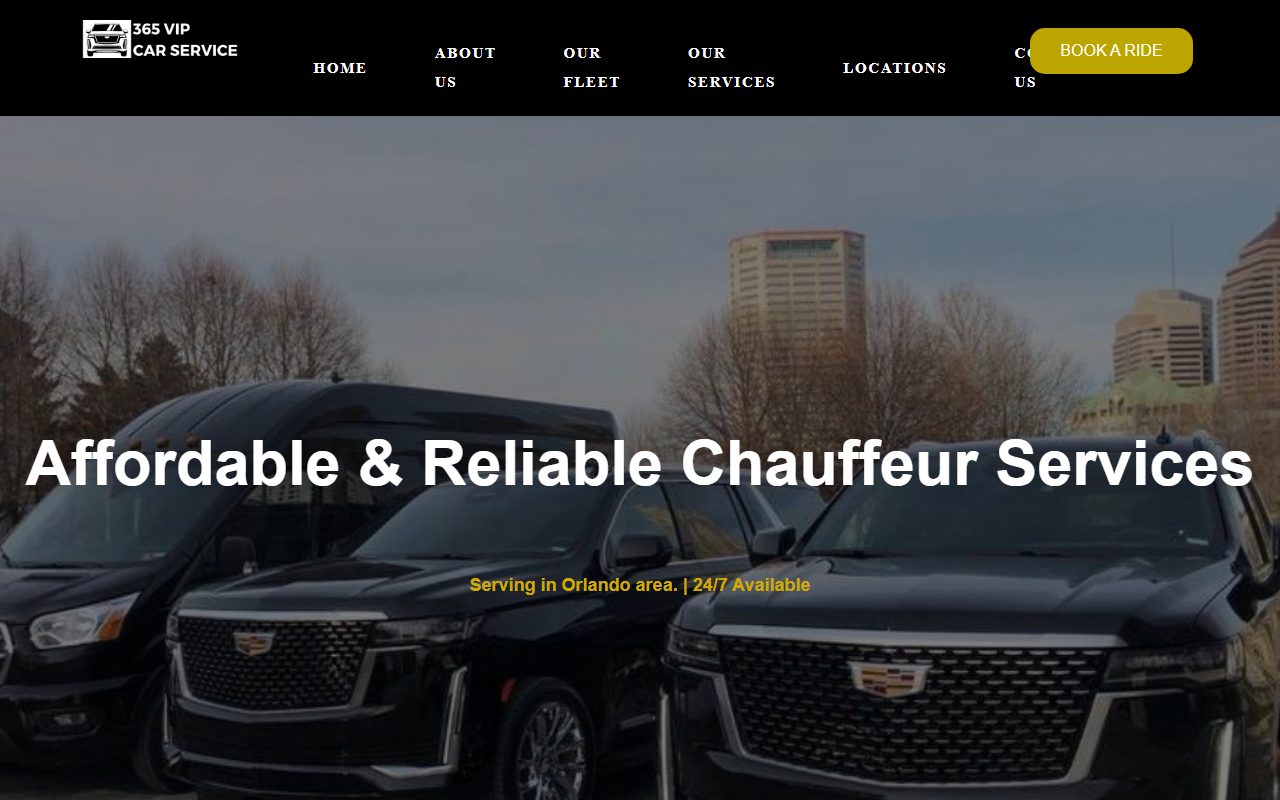 365vipcarservice.com screenshot