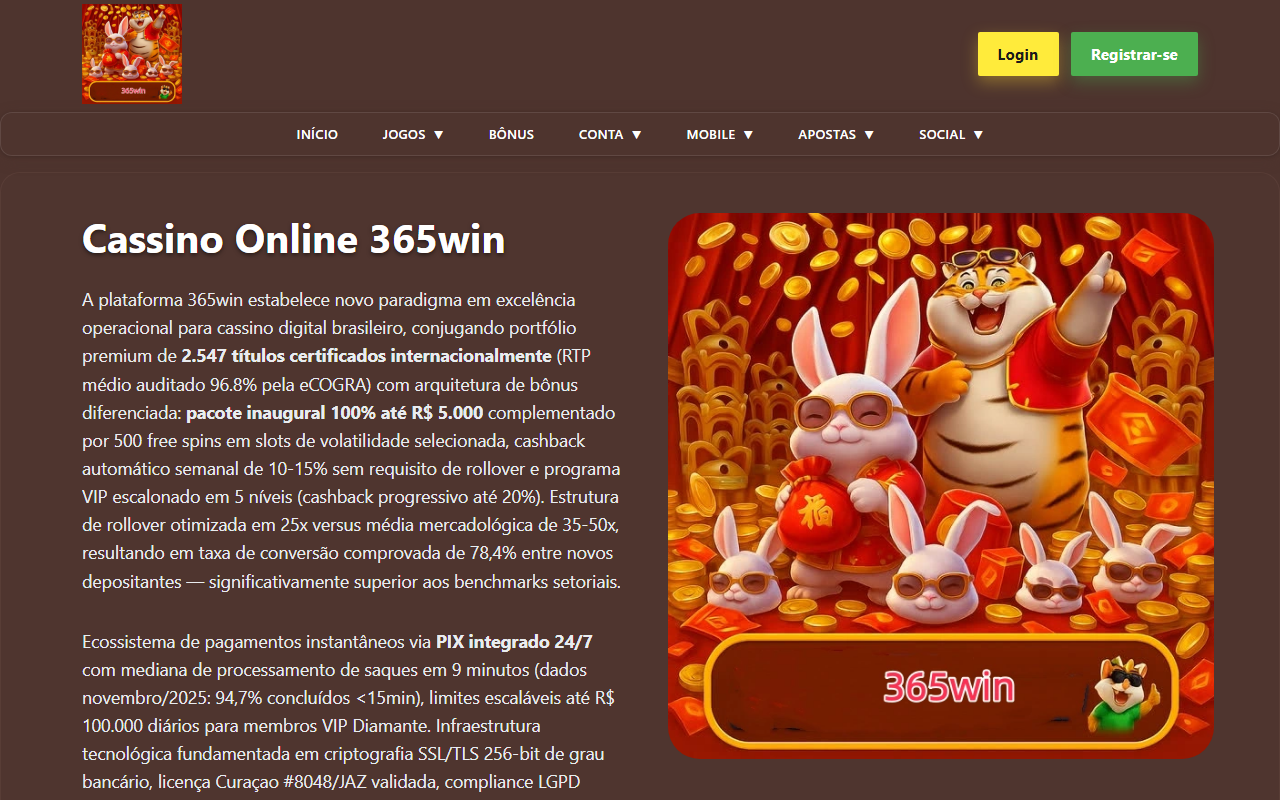 365winplataform.com screenshot