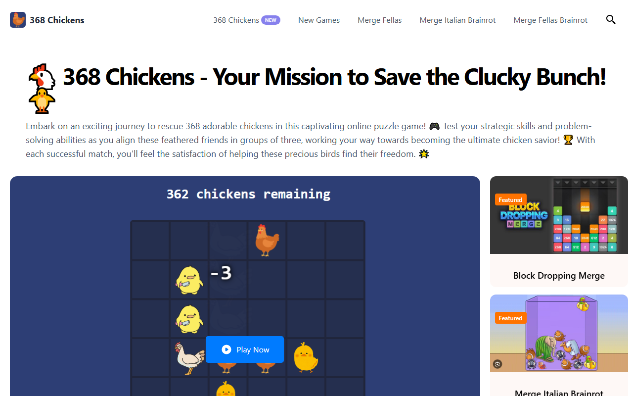 368-chickens.com screenshot