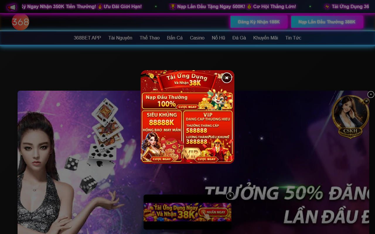368betapp368.com screenshot