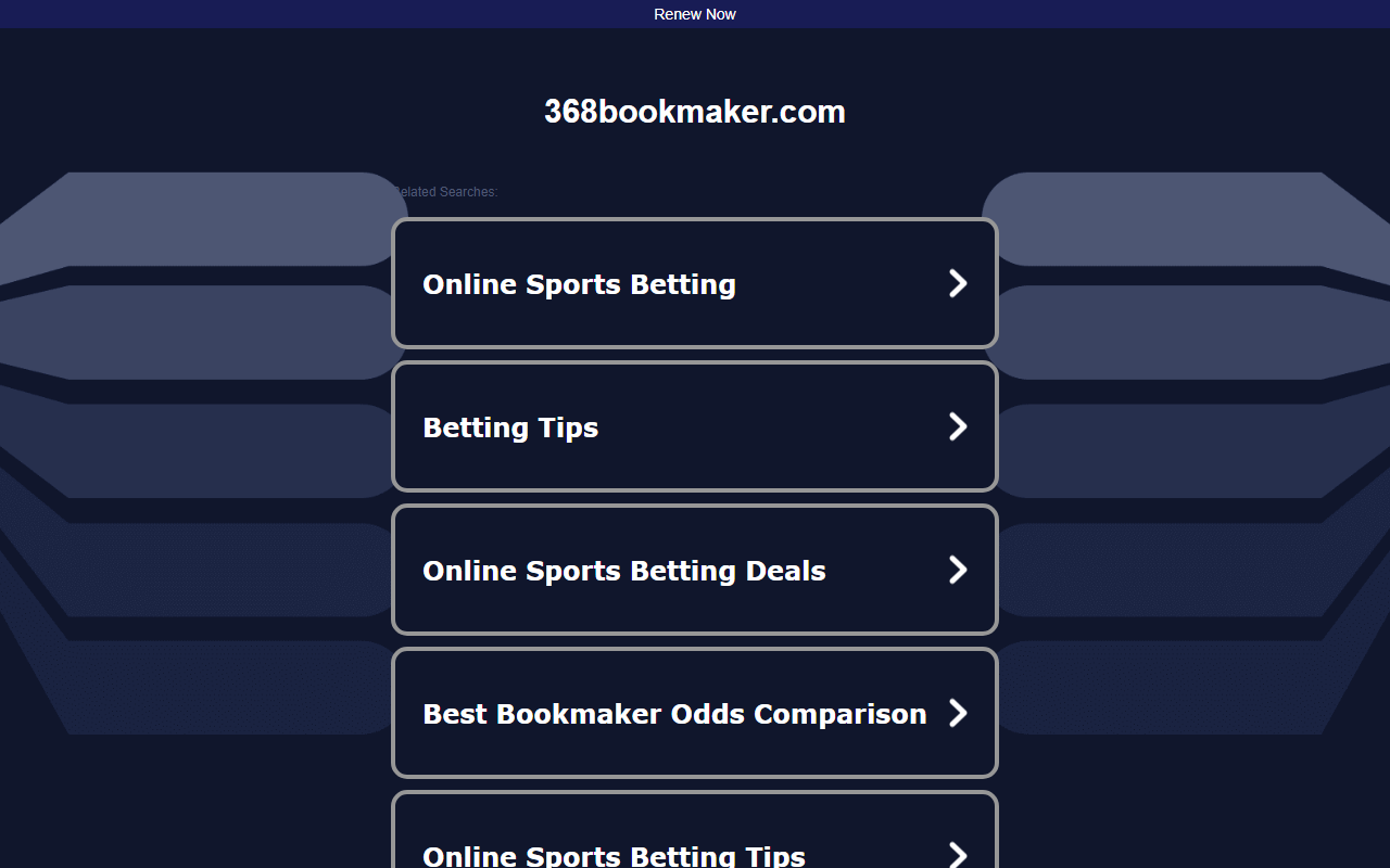 368bookmaker.com screenshot
