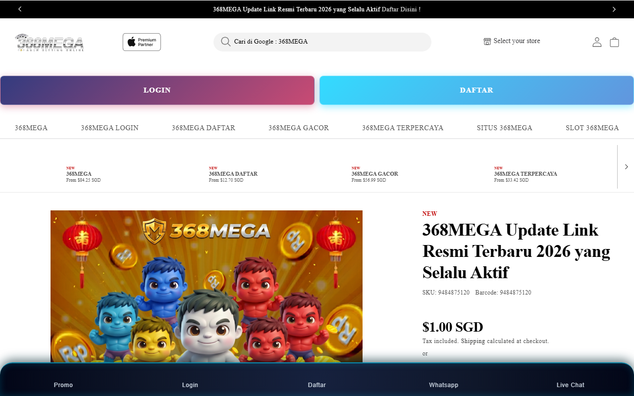 368megahoki.com screenshot