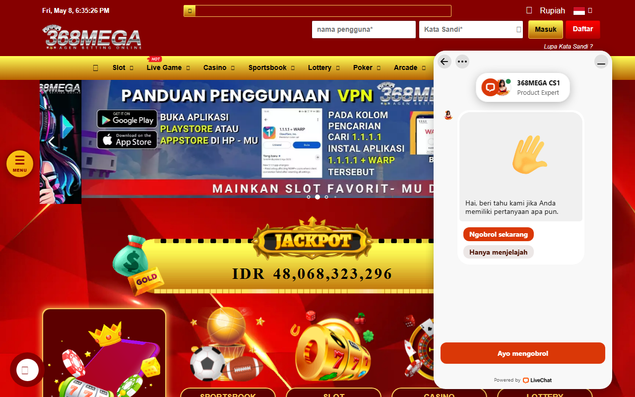 368megaportal.com screenshot