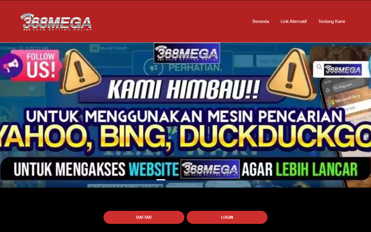 368megaslot1.com screenshot