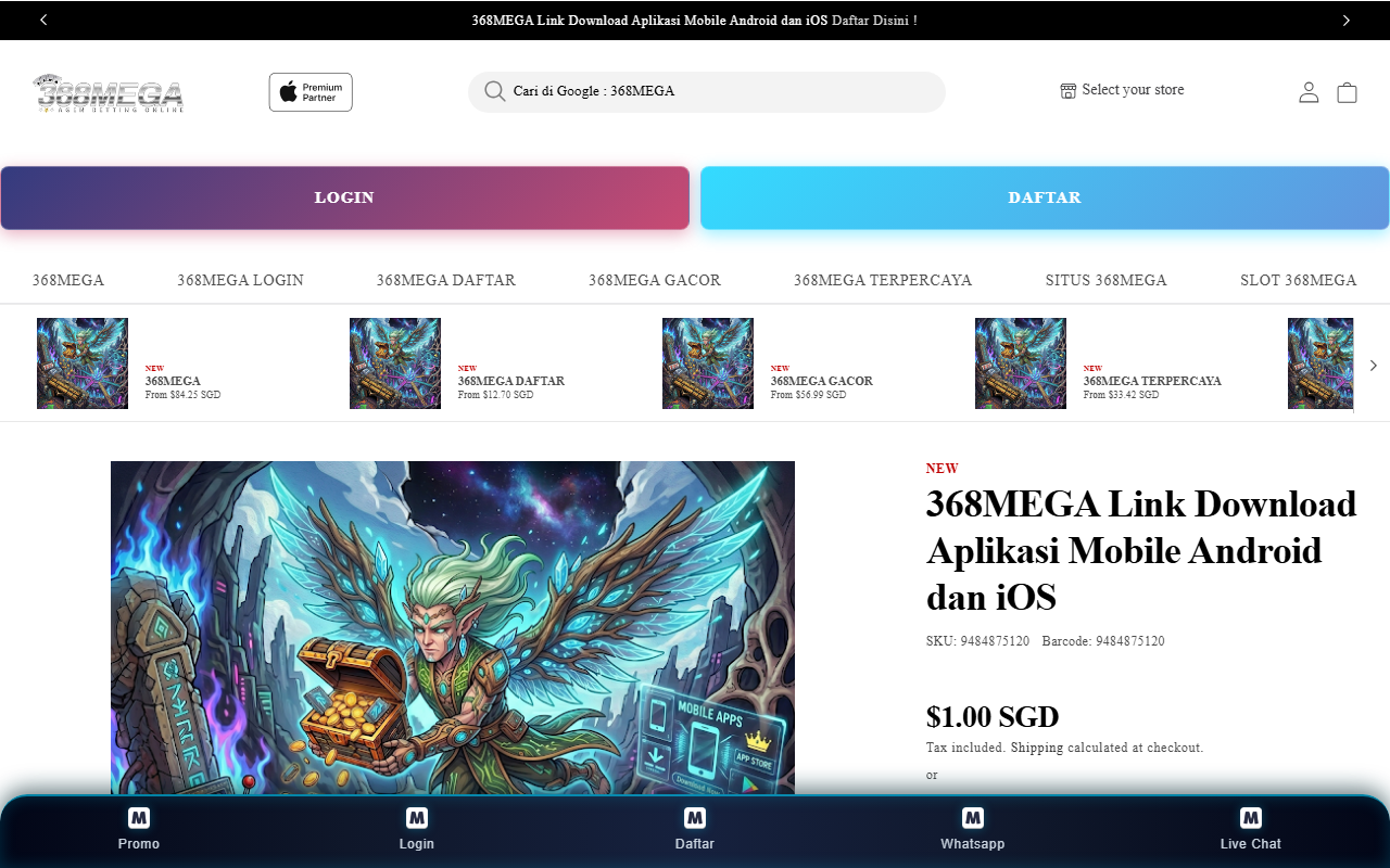 368megauhuy.com screenshot