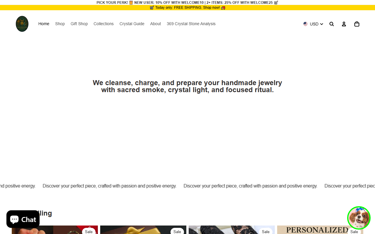 369crystal.com screenshot