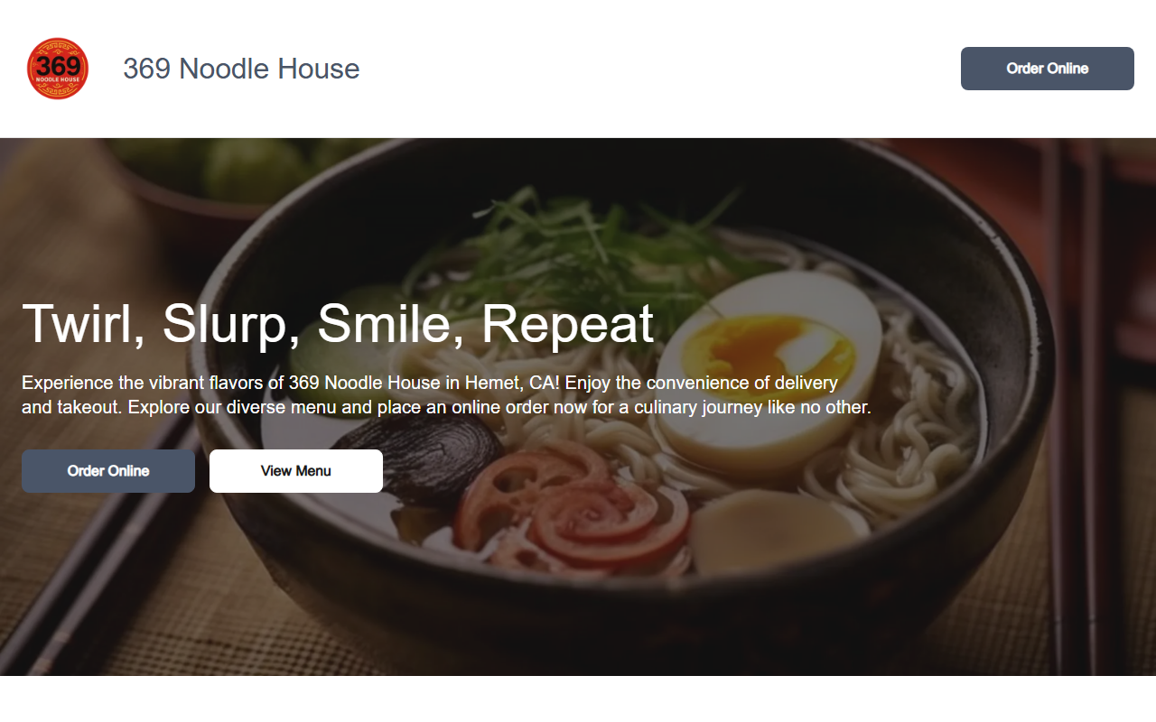 369noodlehouse.com screenshot