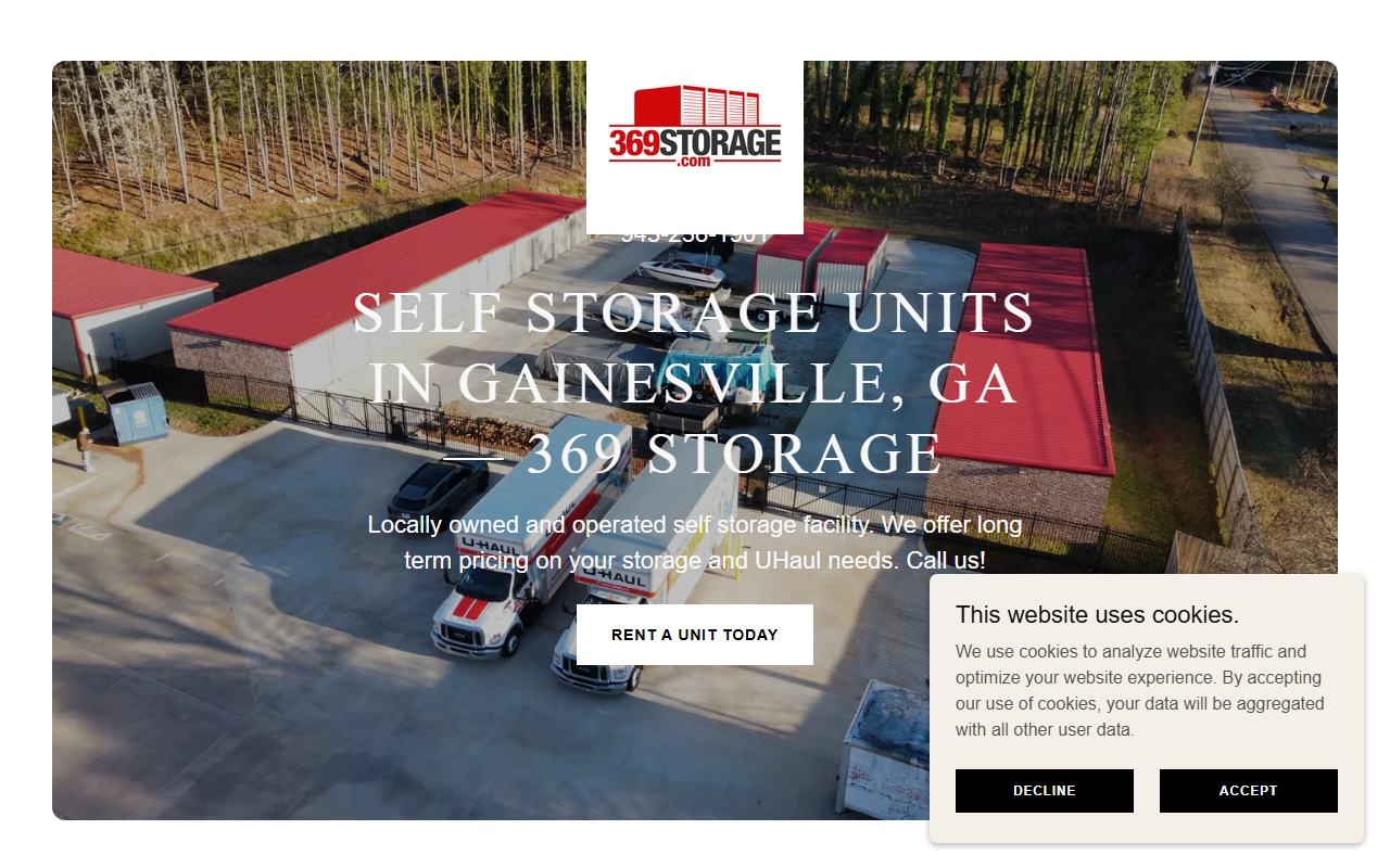 369storage.com screenshot