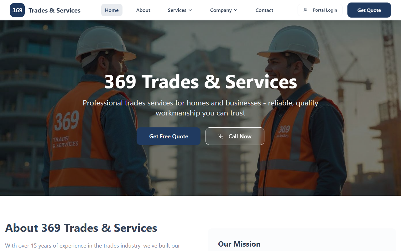 369tradeservices.com screenshot