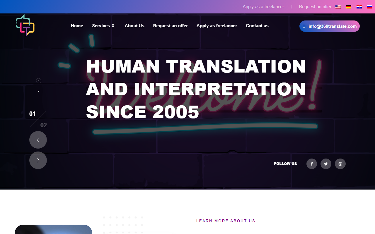 369translate.com screenshot