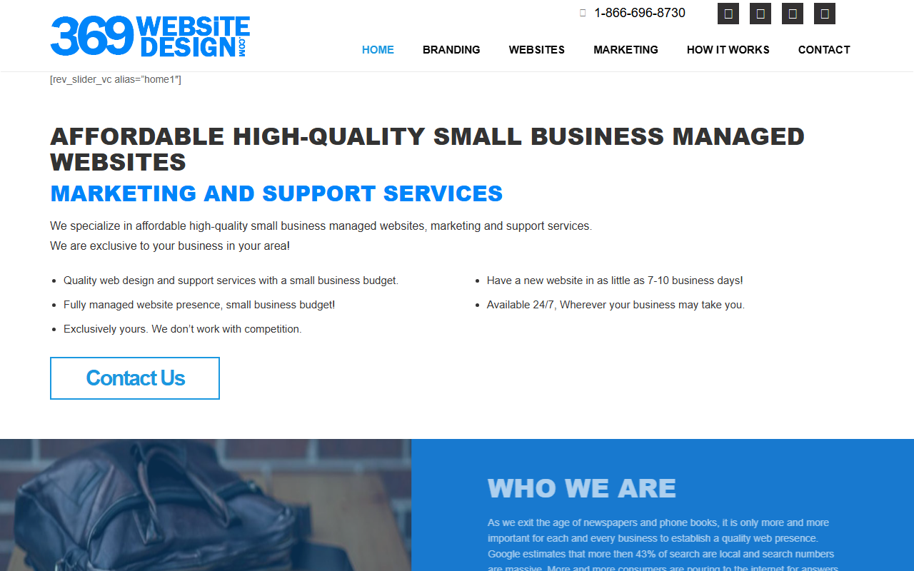 369websitedesign.com screenshot