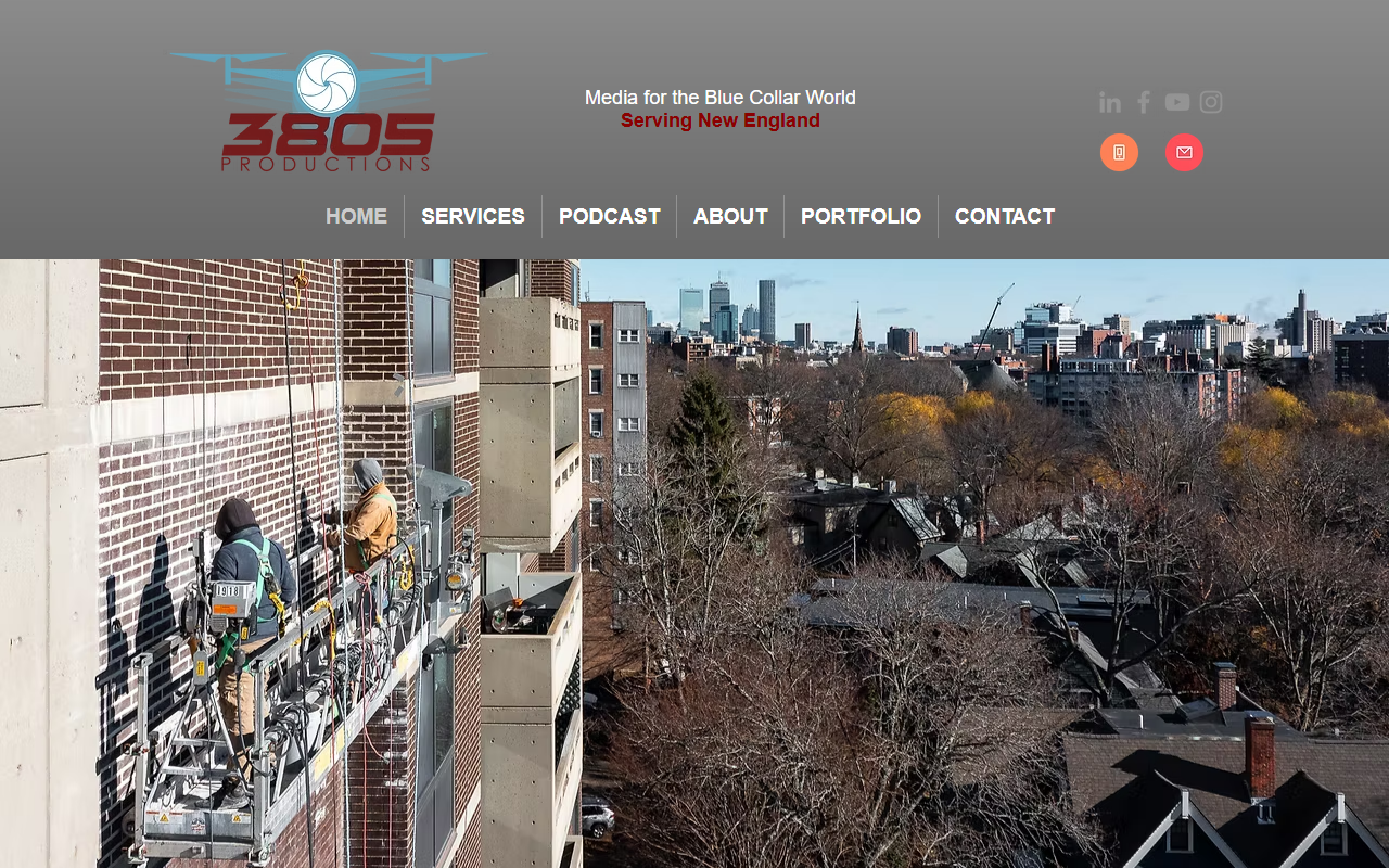 3805productions.com screenshot