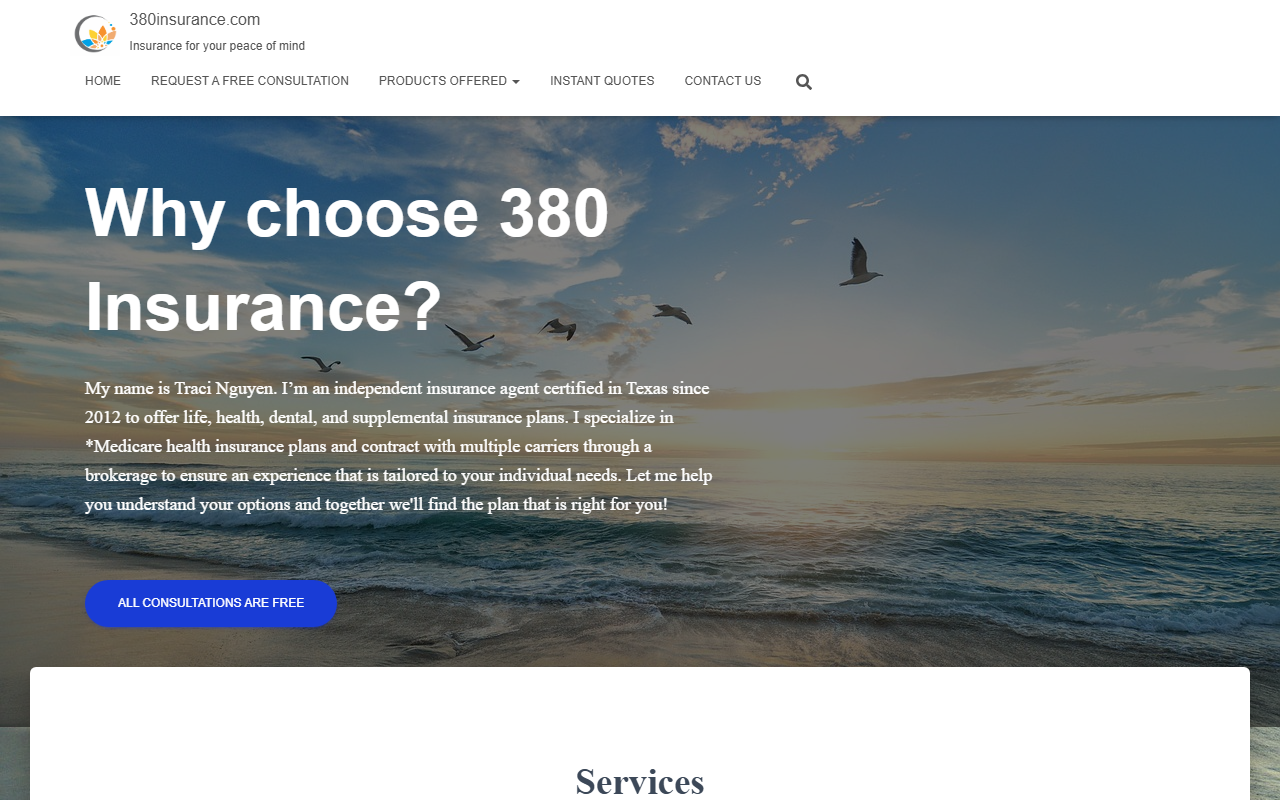 380insurance.com screenshot
