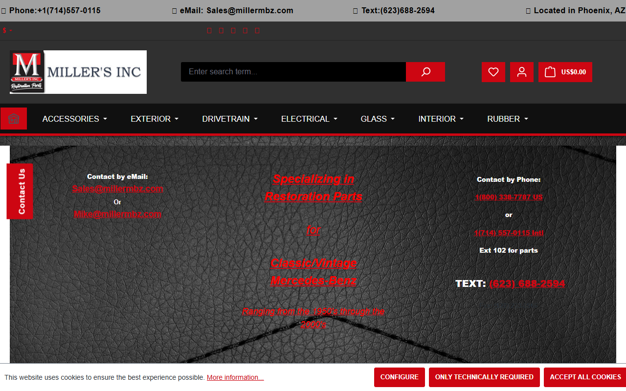 380slparts.com screenshot
