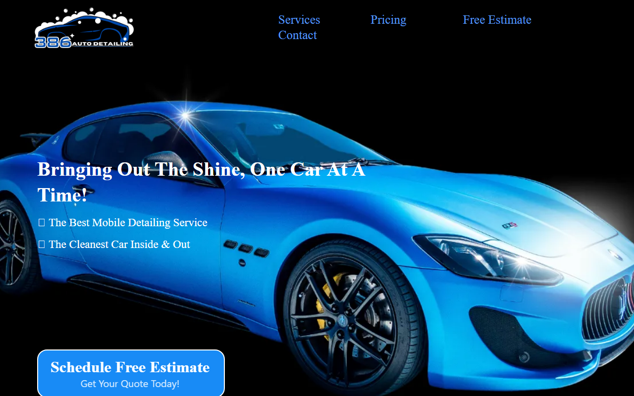 386autodetailing.com screenshot