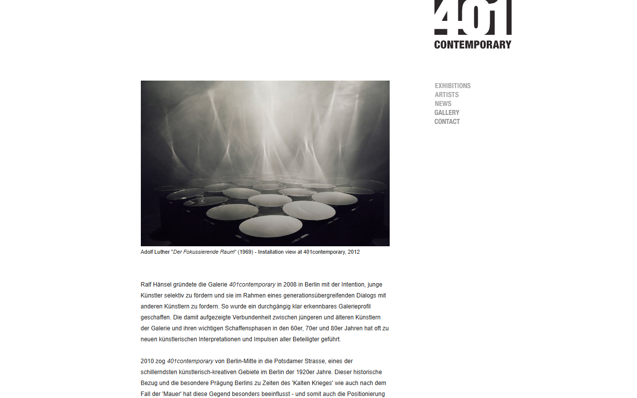 401contemporary.com screenshot