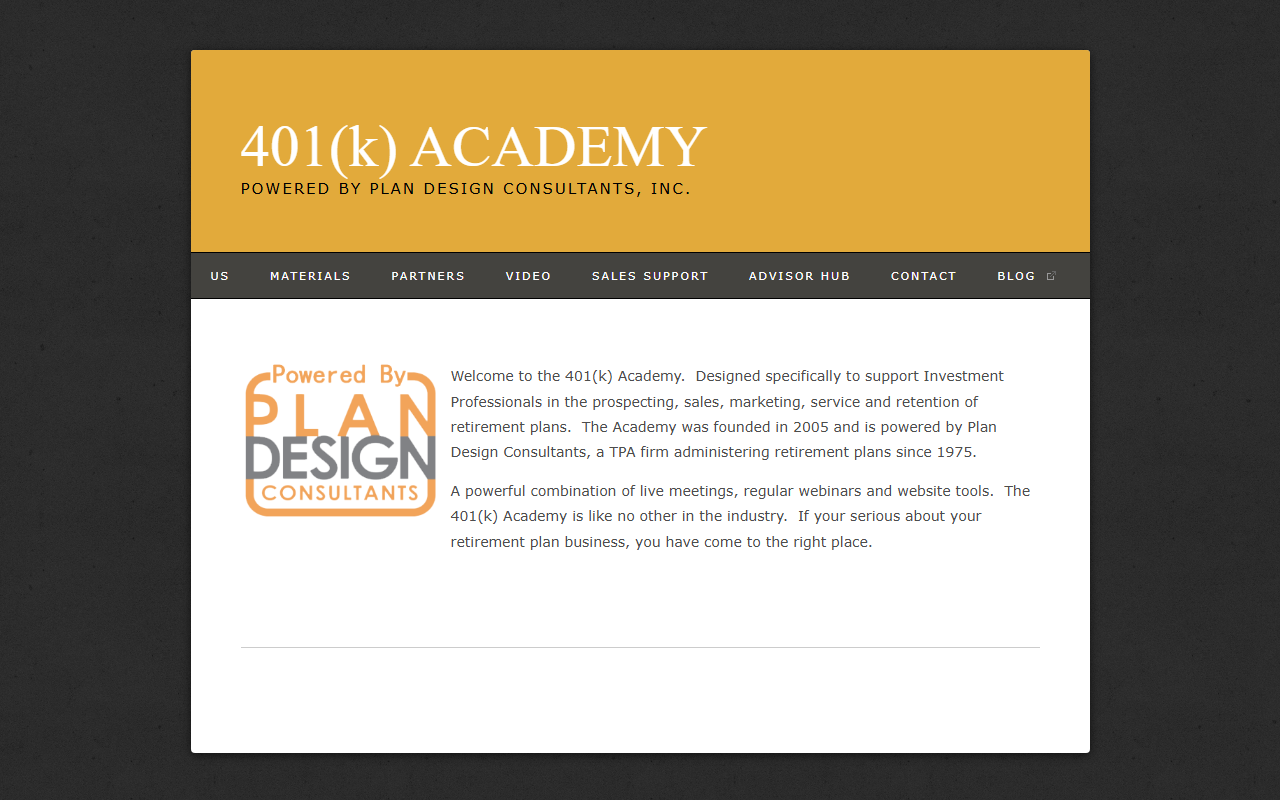 401kacademy.com screenshot