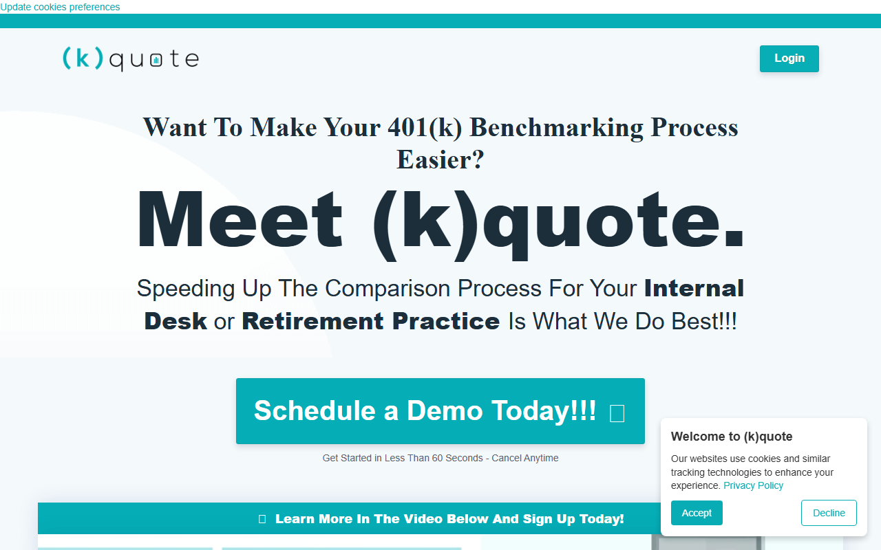 401kbackoffice.com screenshot