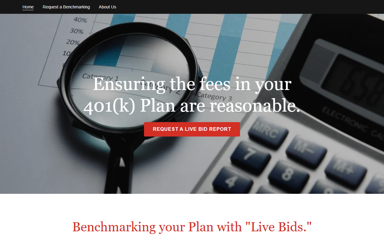 401kbenchmarks.com screenshot