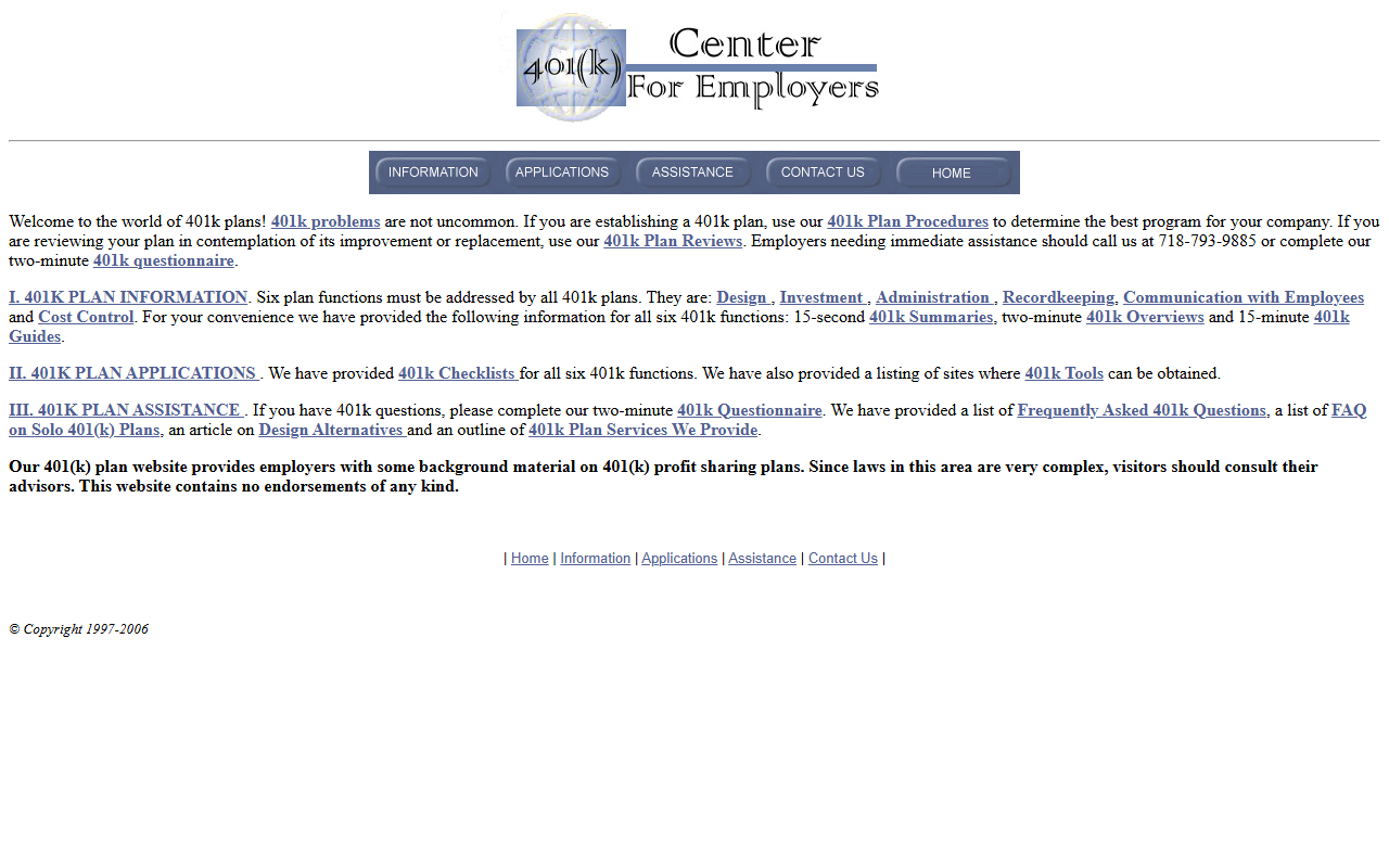 401kcenter.com screenshot