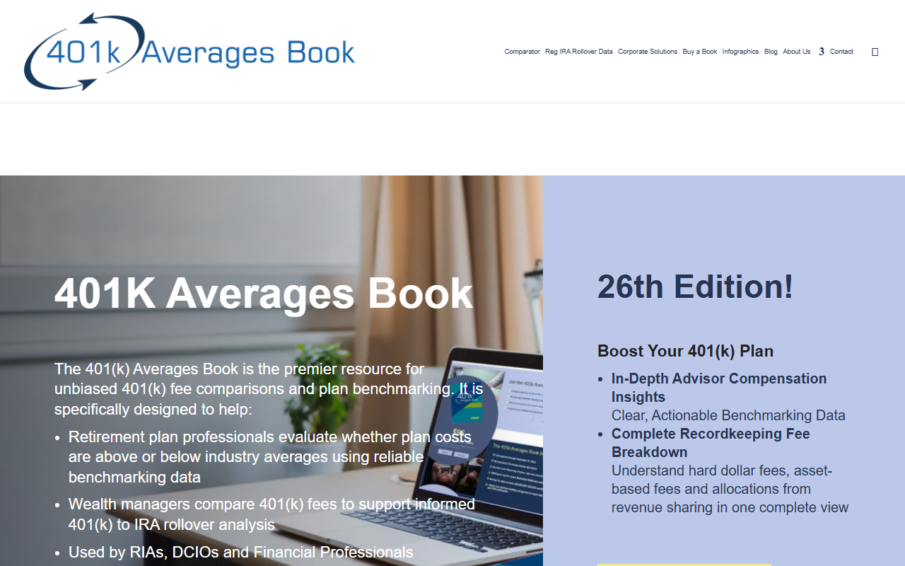 401kcomparator.com screenshot