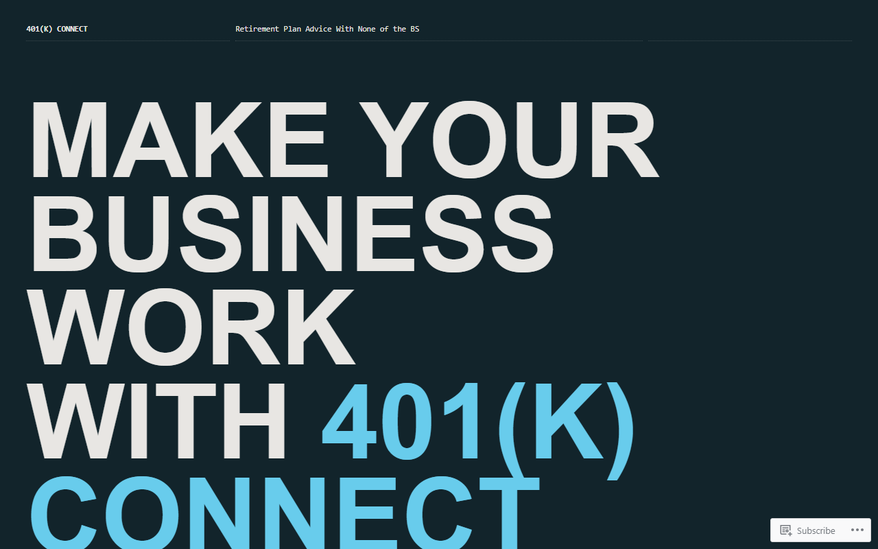 401kconnects.com screenshot