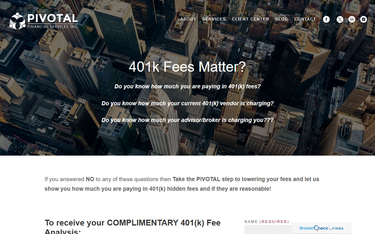 401kfeesmatter.com screenshot