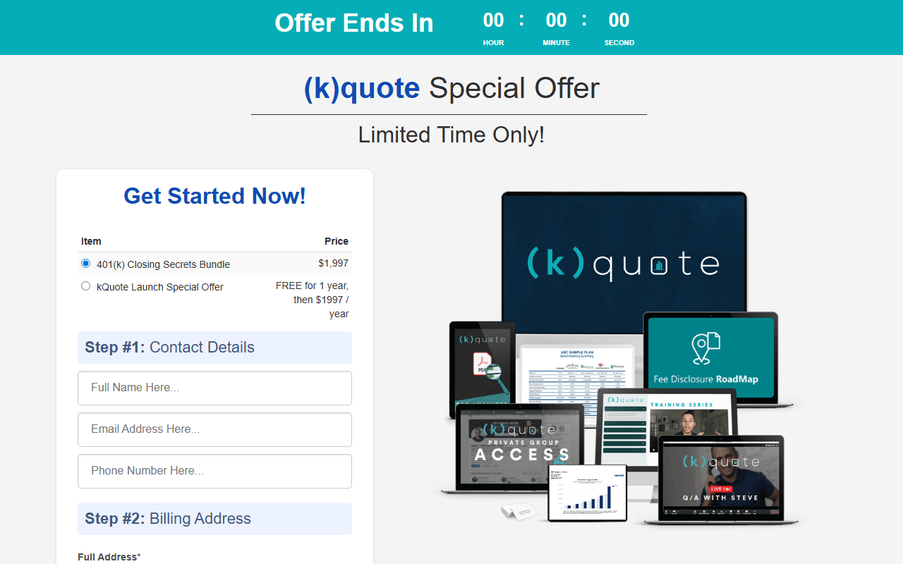 401klaunch.com screenshot