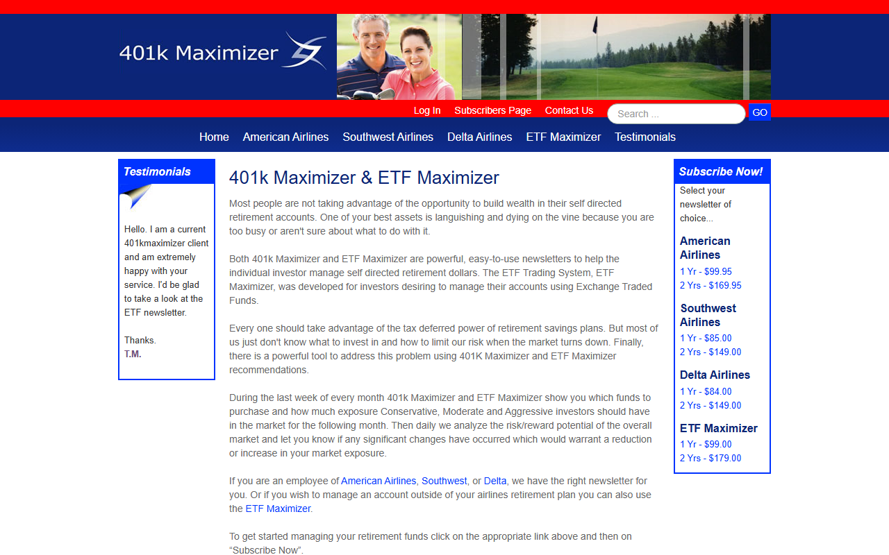 401kmaximizer.com screenshot