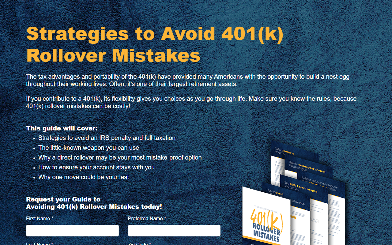 401kmistake.com screenshot