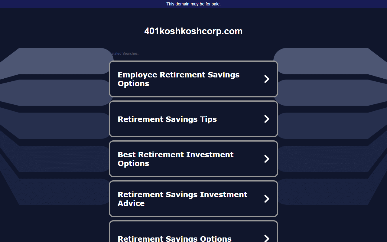 401koshkoshcorp.com screenshot