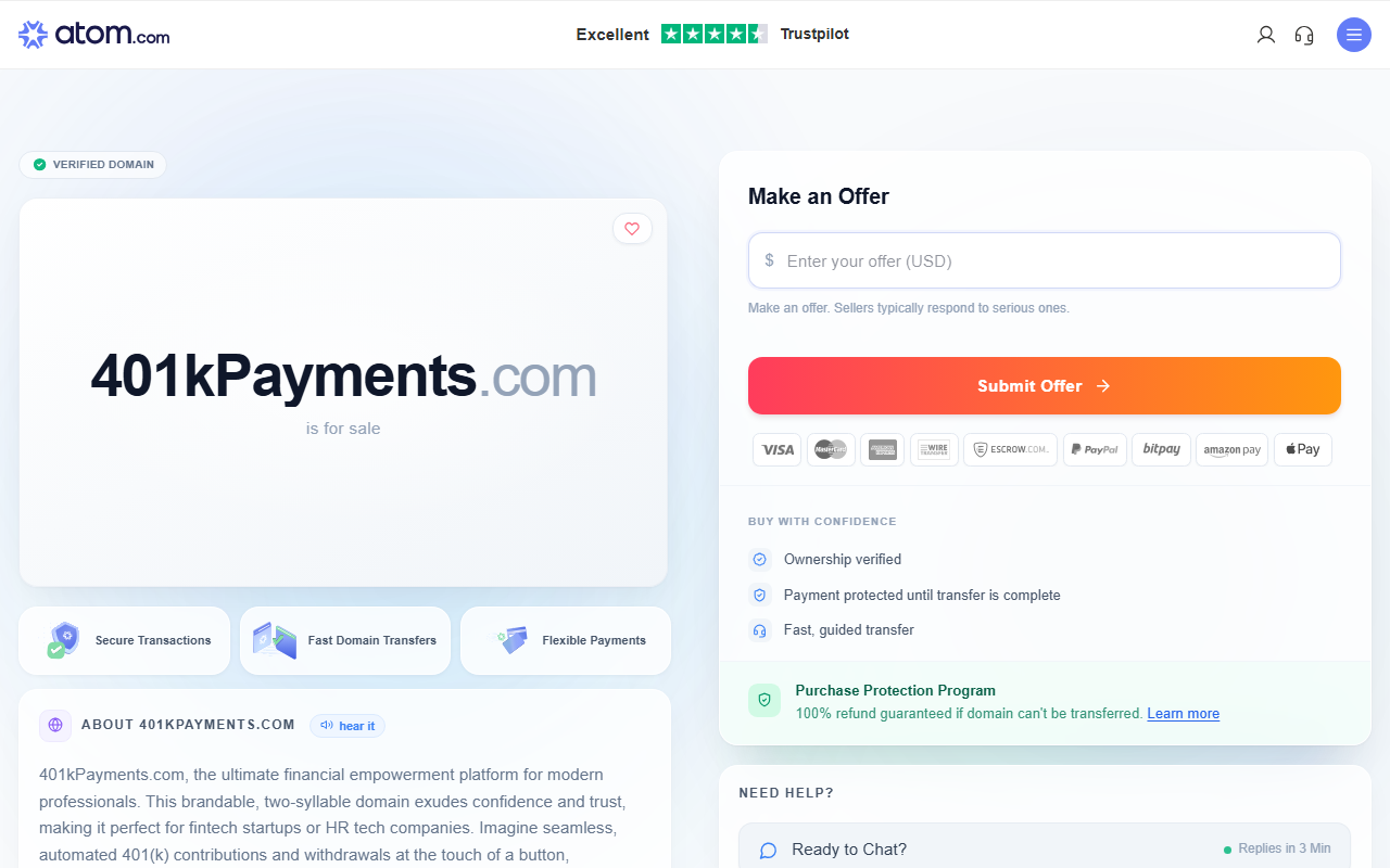 401kpayments.com screenshot