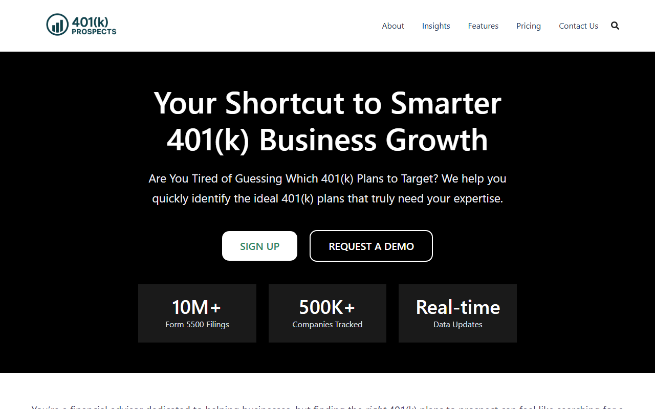 401kprospects.com screenshot