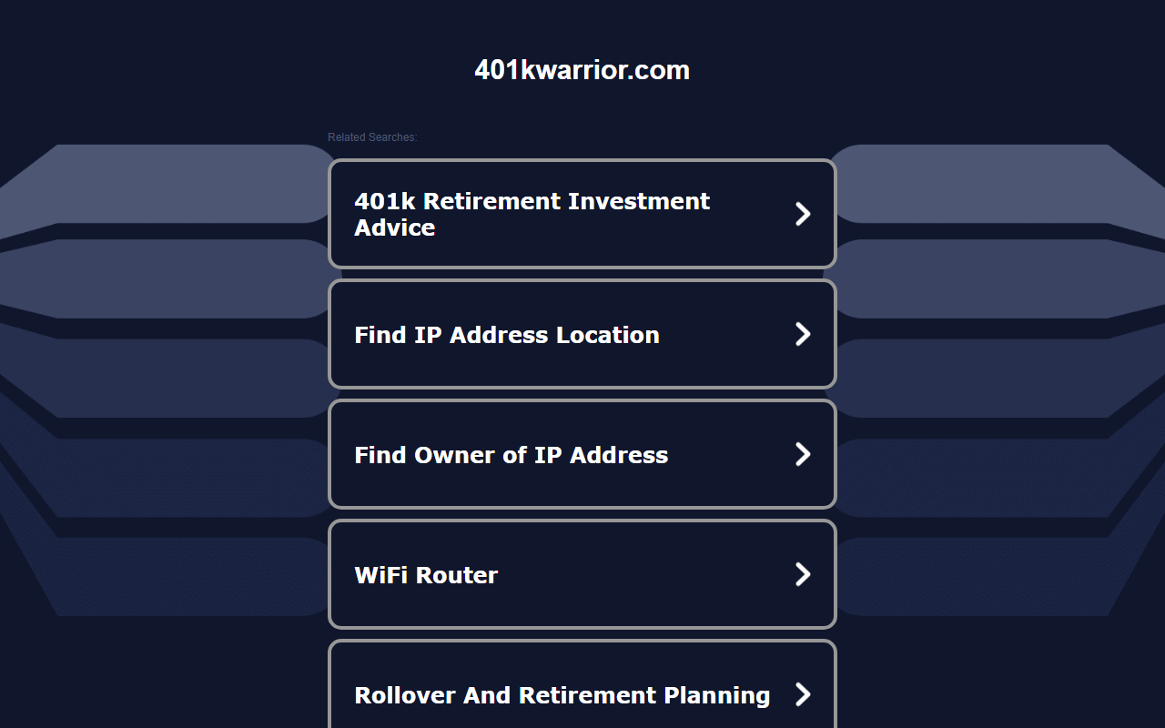 401kwarrior.com screenshot