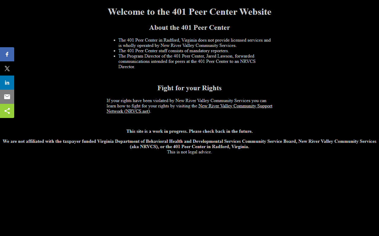 401peercenter.com screenshot