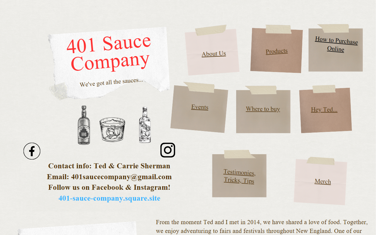 401saucecompany.com screenshot
