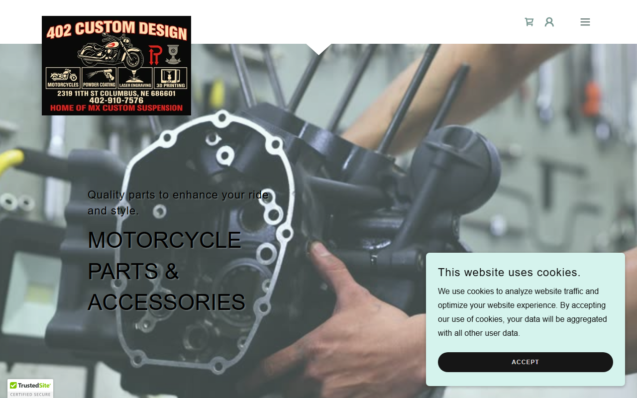 402customcycles.com screenshot
