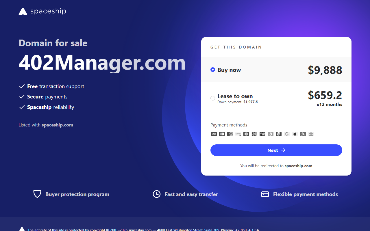 402manager.com screenshot