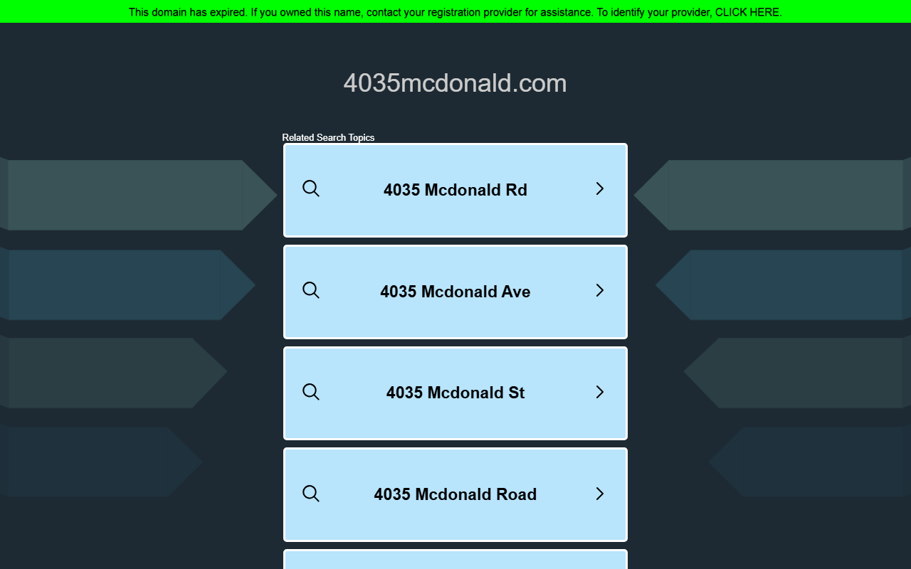 4035mcdonald.com screenshot